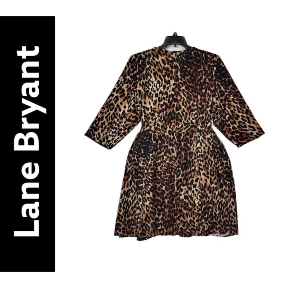Lane Bryant Women's Multicolored Plus Size 18 / 20 Wrap Formal Long Sleeve - Picture 2 of 8